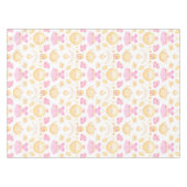 Elegantes rosa und goldenes Party Tischdecke (Vorderseite (Horizontal))