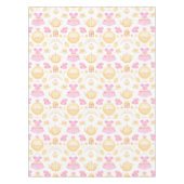 Elegantes rosa und goldenes Party Tischdecke (Vorderseite)