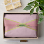 Elegantes rosa und grüne Raute Geschenk Seidenpapier (Geschenk)