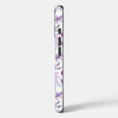Elegantes Rosa- und Lila-Blumenmuster Case-Mate iPhone Hülle (Rückseite / Links)