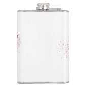 Elegantes Rosa und Lila Kirschblossom Flachmann (Rückseite)