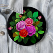 Elegantes Rosa und Lila Rose Blume Button (Beispiel)