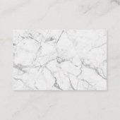 Elegantes Rosa und Marmor Salon Wellness-Center Terminkarte (Rückseite)