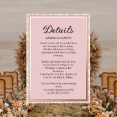 Elegantes Rosa und Rose Gold Hochzeit Folieneinladung