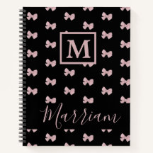 Elegantes Rosa und Schwarz Personalisiert