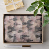 Elegantes Rosa und Schwarzes Weihnachtsdorf Seidenpapier (Geschenk)