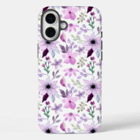Elegantes rosa und violettes Blumenmuster