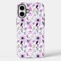 Elegantes rosa und violettes Blumenmuster