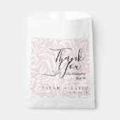 Elegantes Rosa und Weiß Zebra Muster Hochzeit Geschenktütchen (Vorderseite)