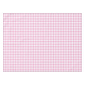 Elegantes rosa und weißes Gingham-Muster Tischdecke (Vorderseite (Horizontal))