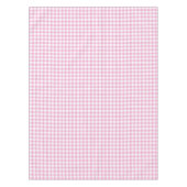 Elegantes rosa und weißes Gingham-Muster Tischdecke (Vorderseite)