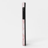 Elegantes Rosa Vintag Case-Mate iPhone Hülle (Hinten/Links)