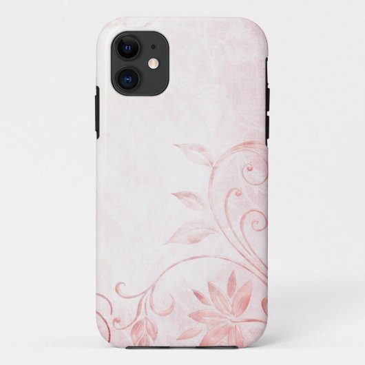 Elegantes Rosa Vintag Case-Mate iPhone Hülle (Rückseite)