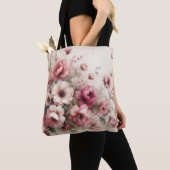 Elegantes Rosa Vintag Inspiriert Wasserfarben Tasche (Von Nahem)