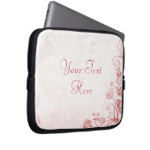 Elegantes Rosa Vintag Laptopschutzhülle (Vorne Rechts)
