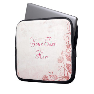 Elegantes Rosa Vintag Laptopschutzhülle