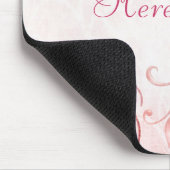 Elegantes Rosa Vintag Mousepad (Ecke)