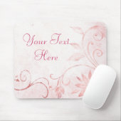 Elegantes Rosa Vintag Mousepad (Mit Mouse)