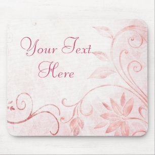 Elegantes Rosa Vintag Mousepad