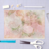 Elegantes Rosa Vintag Seidenpapier (Handwerk)