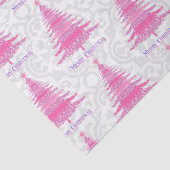 Elegantes, rosa Weihnachtsbaumgeschenk Seidenpapier (Detail)