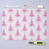 Elegantes, rosa Weihnachtsbaumgeschenk Seidenpapier (Handwerk)