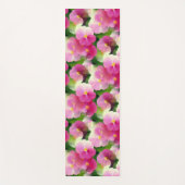 Elegantes rosa-weiße Eingeweihte Blume-Muster Yogamatte (Vorderseite)