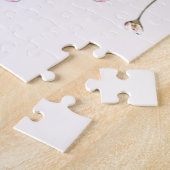 Elegantes rosa weißes Blumenpuzzle Puzzle (Seite)