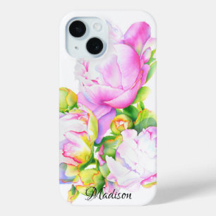 Elegantes, rosa, weißes Peelinggeflecht Case-Mate iPhone Hülle