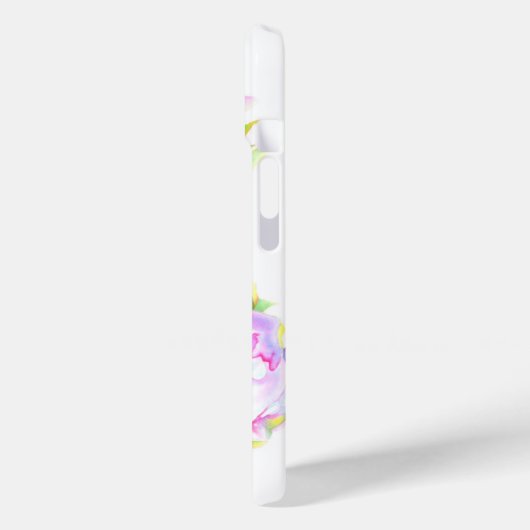 Elegantes, rosa, weißes Peelinggeflecht Case-Mate iPhone Hülle (Rückseite / Links)