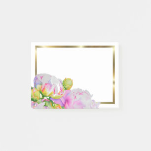 Elegantes, rosa, weißes Peelinggeflecht Post-it Klebezettel