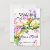 Elegantes, rosa, weißes Peelinggeflecht Save The Date (Vorderseite)