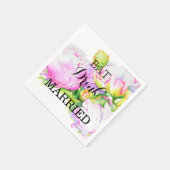 Elegantes, rosa, weißes Peelinggeflecht Serviette (Ecke)
