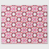 Elegantes rosa Weißes Wasserfarben Stilvolles Must Geschenkpapier (Flach)