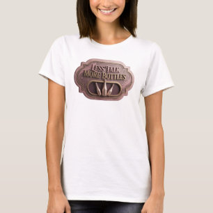Elegantes Rosa WENIGER REDEN MEHR FLASCHEN Shirt-D T-Shirt