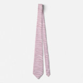 Elegantes rosa Zebra Stripe Muster Männer Krawatte (Vorderseite)