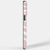 Elegantes Rosa Zebra Weißes Tier Print Case-Mate iPhone Hülle (Rückseite / Rechts)