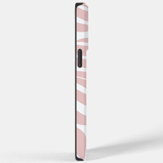 Elegantes Rosa Zebra Weißes Tier Print Case-Mate iPhone Hülle (Rückseite / Rechts)