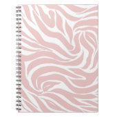Elegantes Rosa Zebra Weißes Tier Print Notizblock (Vorderseite)