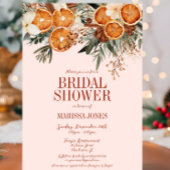 Elegantes rosa Zitrusfrüchte-Brautparty Einladung