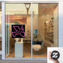 Elegantes rosafarbenes Bird Begrüßungsbild