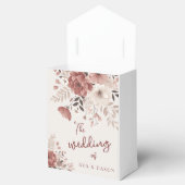 Elegantes, rosafarbenes Blumenkästen mit Gastgesch Geschenkschachtel (Geöffnet)