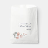 Elegantes rosafarbenes botanisches Brautparty Geschenktütchen (Vorderseite)