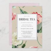 Elegantes rosafarbenes Brautparty Einladung (Vorne/Hinten)