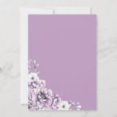 Elegantes rosafarbenes Brautparty Einladung (Rückseite)