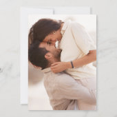 Elegantes rosafarbenes Brautparty Einladung (Rückseite)