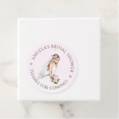 Elegantes, rosafarbenes Brautparty Geschenkanhänger (Beispiel)