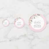 Elegantes rosafarbenes Brautparty Konfetti (Vorderseiten)