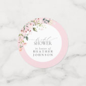 Elegantes rosafarbenes Brautparty Konfetti (Klein Vorderseite)