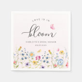 Elegantes rosafarbenes Brautparty Serviette (Vorderseite)